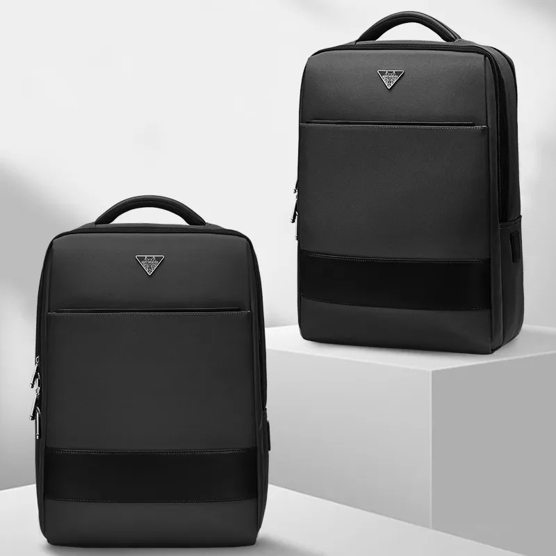 SEPTWOLVES Fabric Laptop Bag Backpack Regular Men's Black-2