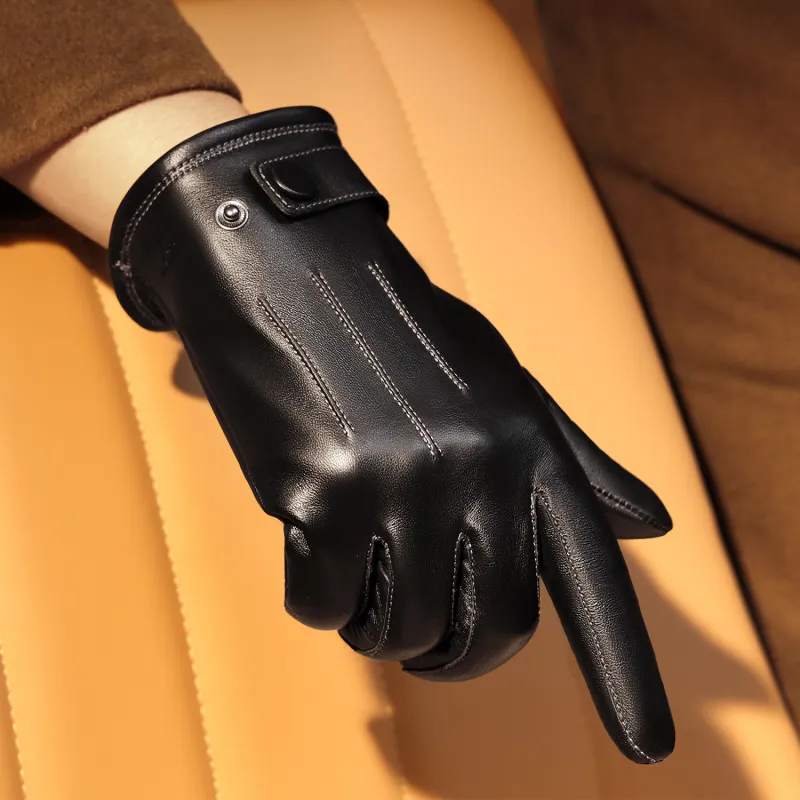 SEPTWOLVES Sheepskin Sports Cycling Motorcycle Touchscreen Glove WO Unisex-2