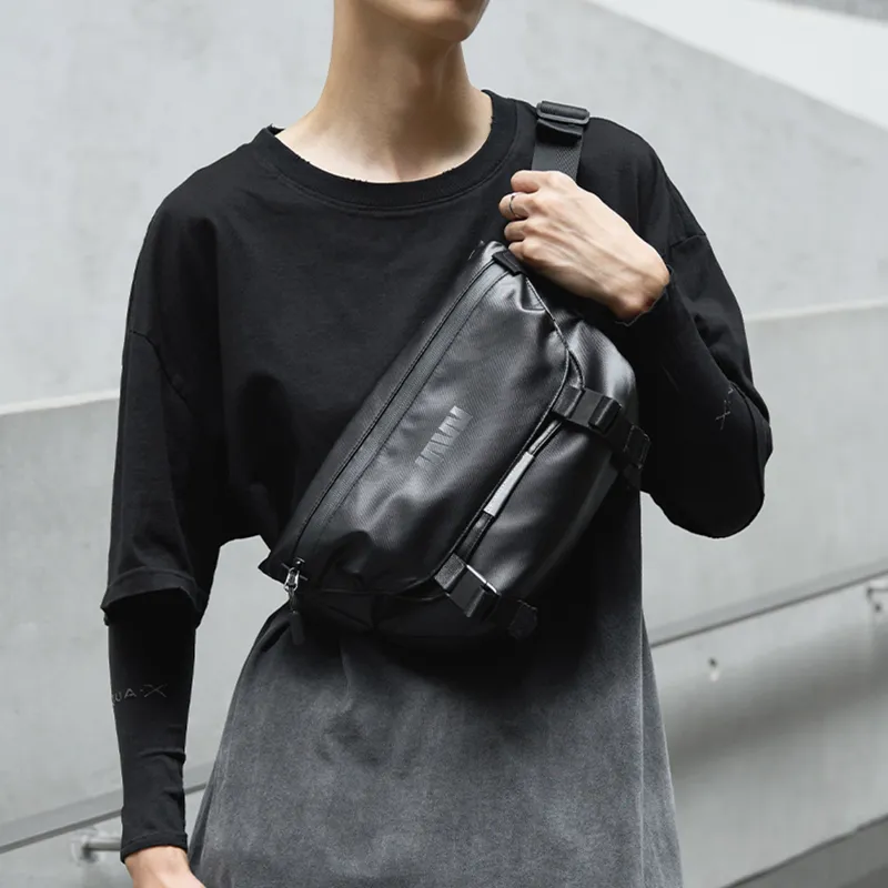 SEPTWOLVES PVC Crossbody Bags Unisex Black-23