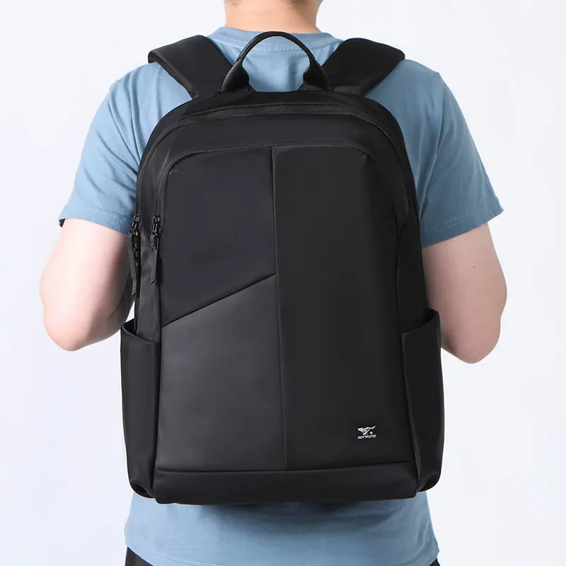 SEPTWOLVES Fabric Backpack Large Size Unisex Black-7