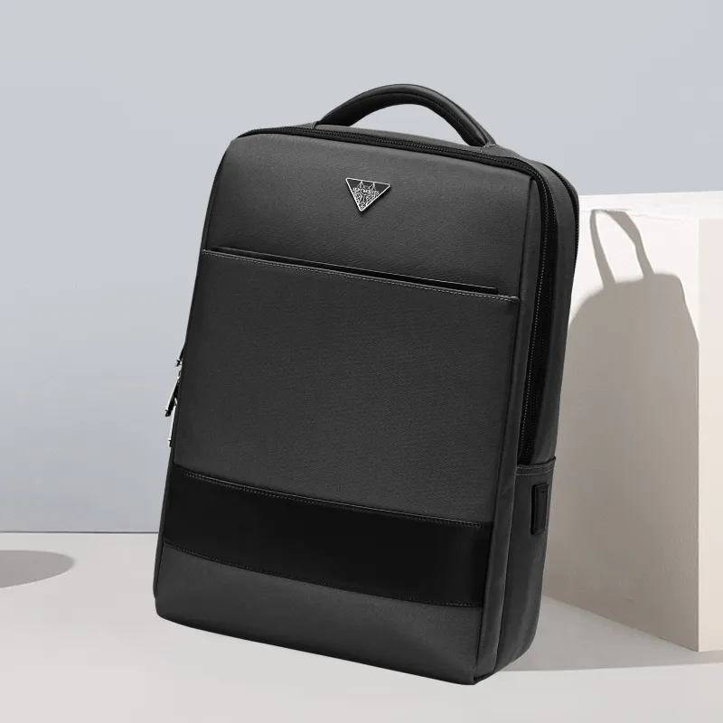 SEPTWOLVES Fabric Laptop Bag Backpack Regular Men's Black-3