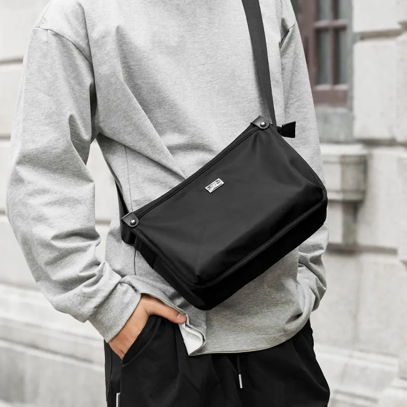 SEPTWOLVES Fabric Shoulder Bag, Crossbody Bag QPL Regular Men's Black-6