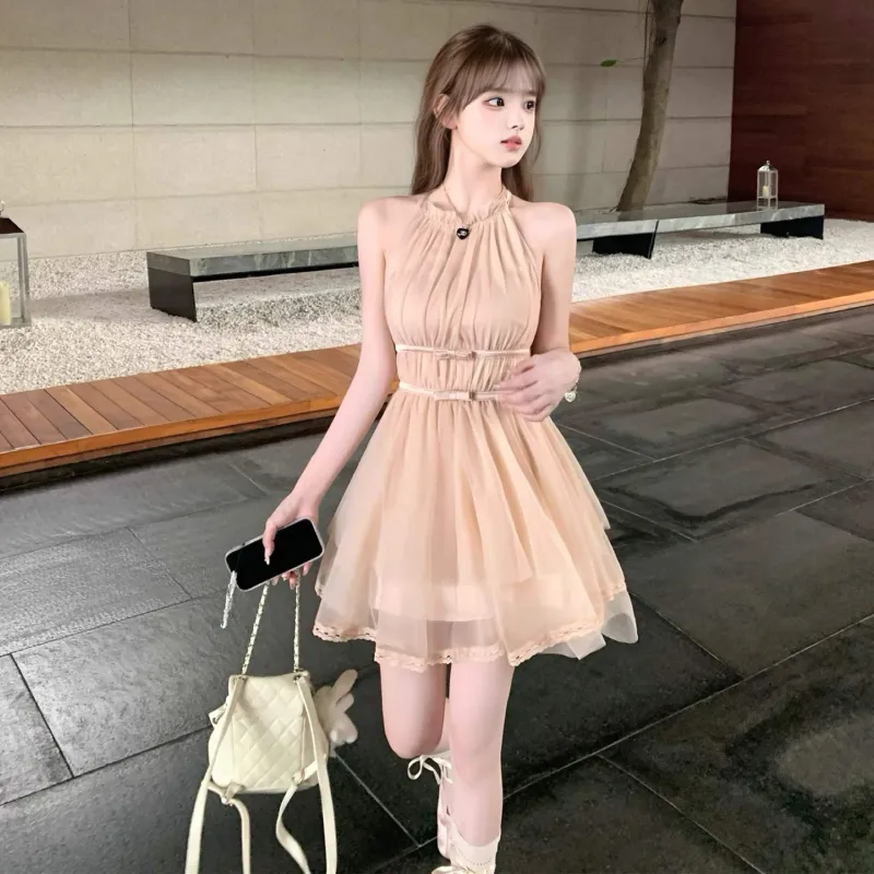 PAZZO Sleeveless Dresses Women's Nude Pink-2