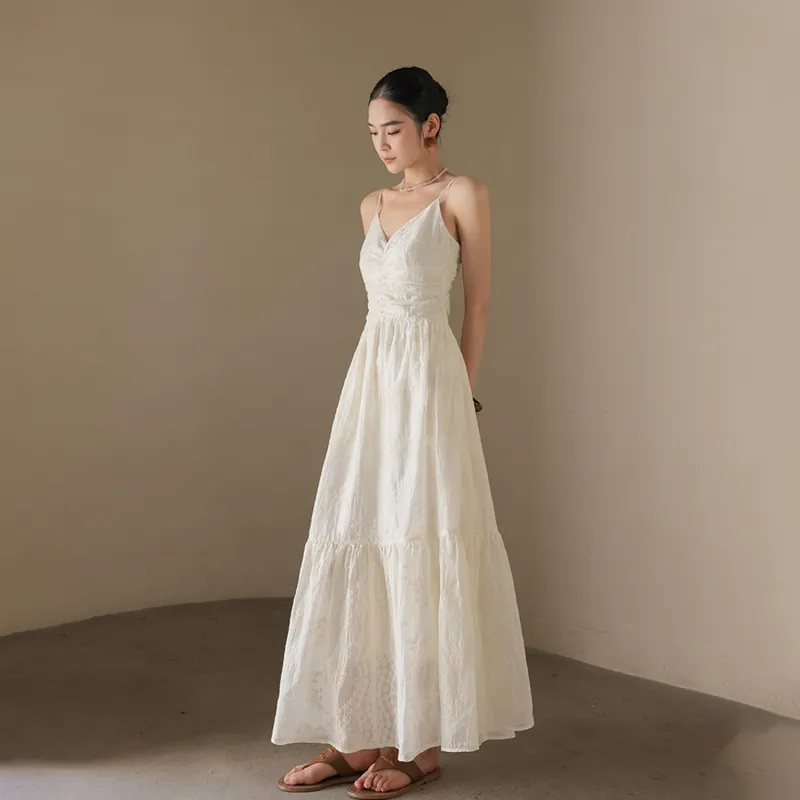 PAZZO Slip Dresses Women's Ecru-2