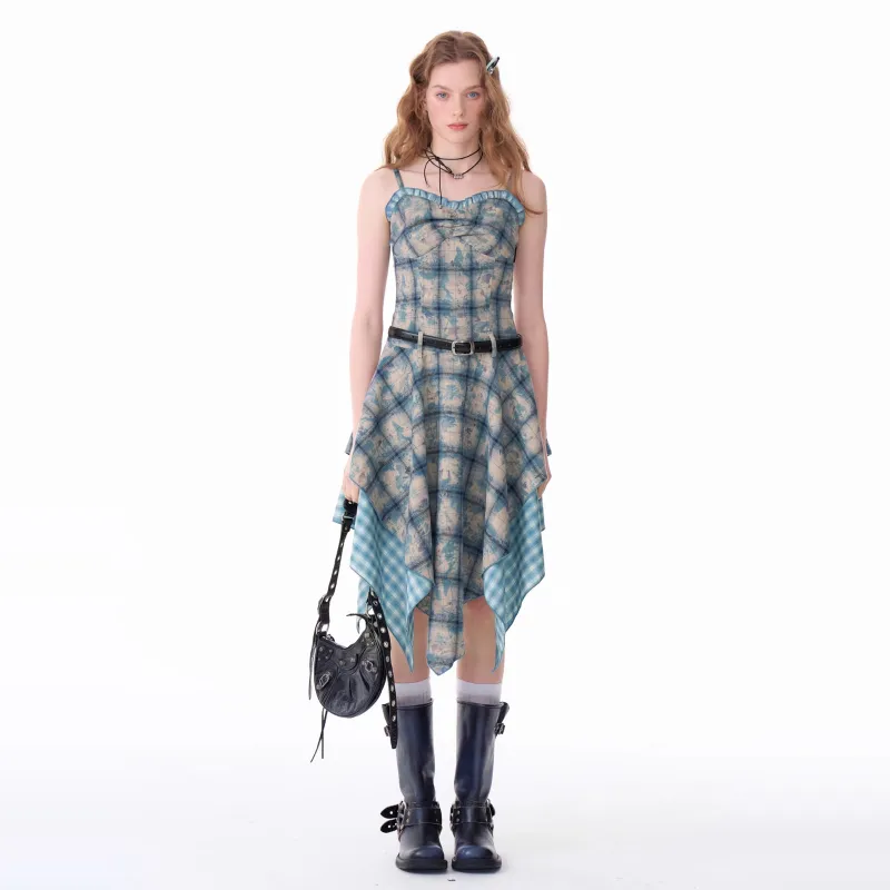PAZZO Slip Dresses Women's Blue-6