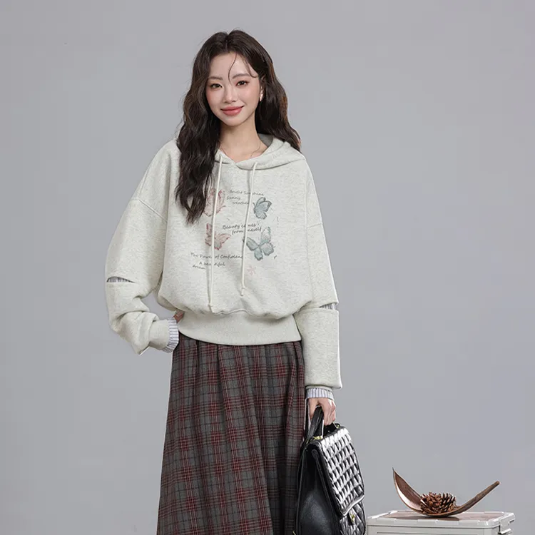 PAZZO Sweet Style Soft And Gentle Loose Fit Hoodie Women's-7