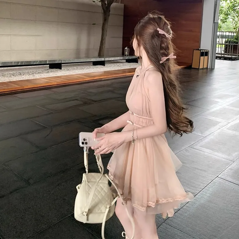 PAZZO Sleeveless Dresses Women's Nude Pink-7