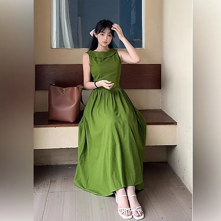PAZZO Sleeveless Dresses Women's Atonement Green-5