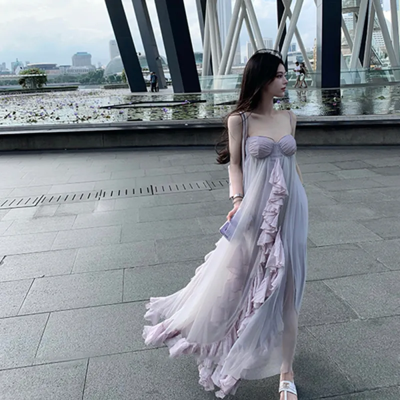PAZZO Chiffon Slip Dress Women's-7