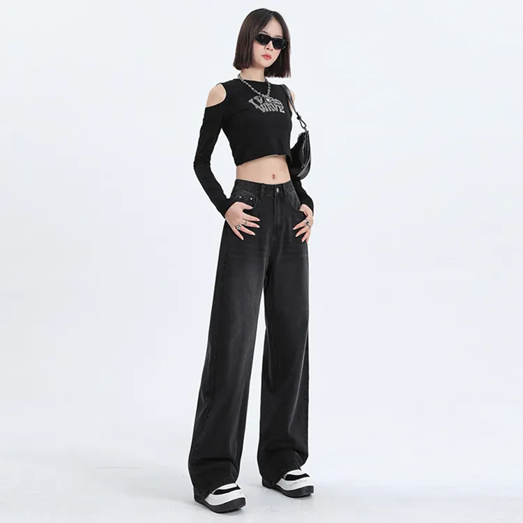 PAZZO Jeans Women's Black Gray Color-5