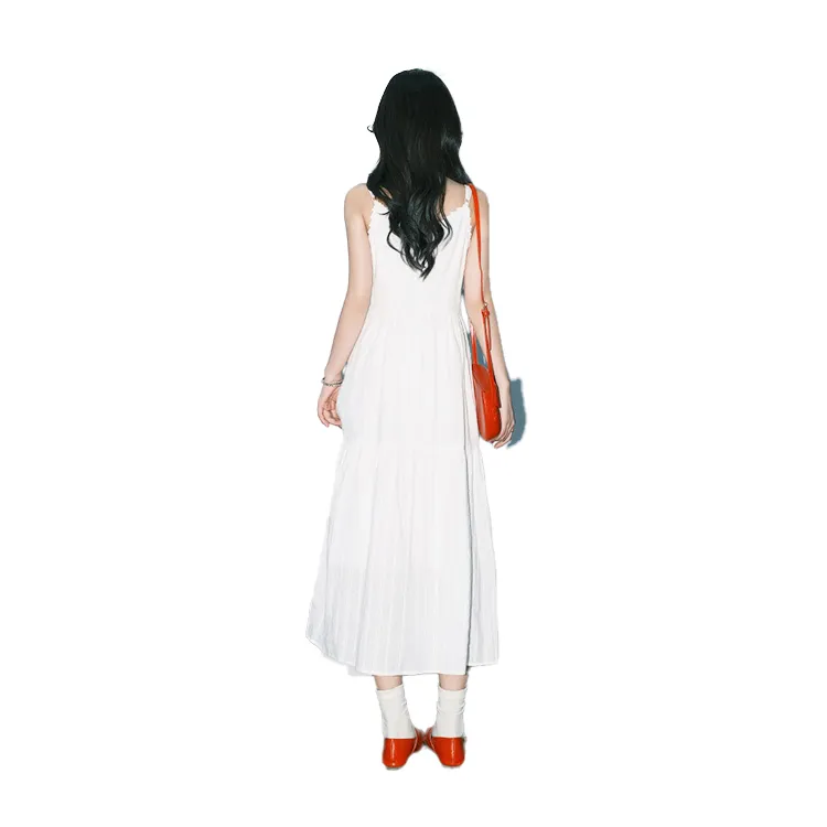 PAZZO Slip Dresses Women's White-1