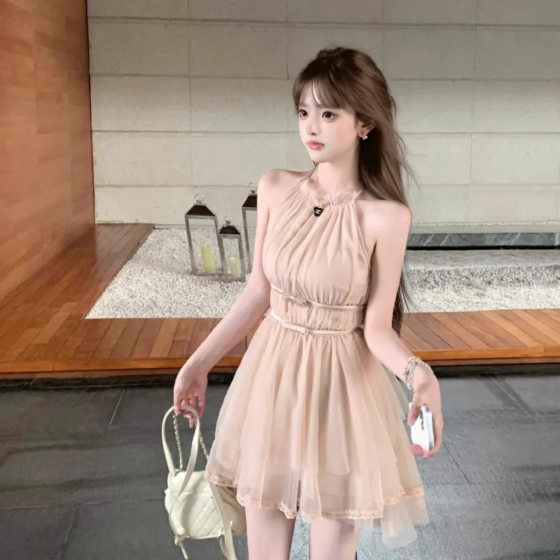 PAZZO Sleeveless Dresses Women's Nude Pink-3