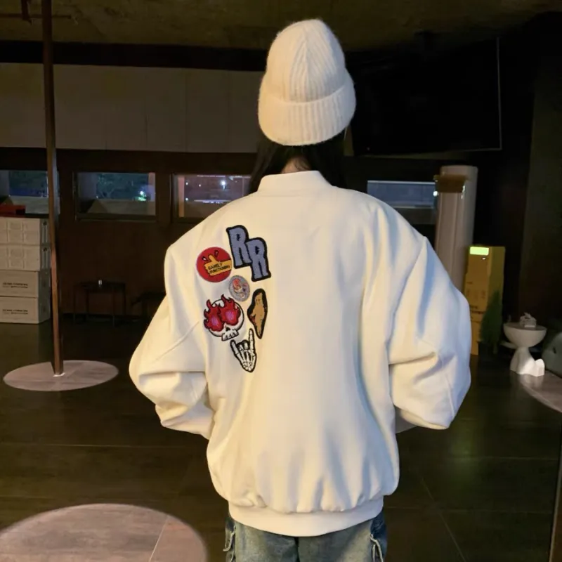 PAZZO Padded Thickened Baseball Jacket Unisex-2