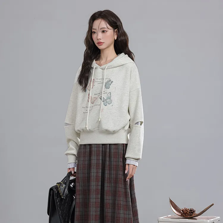 PAZZO Sweet Style Soft And Gentle Loose Fit Hoodie Women's-3