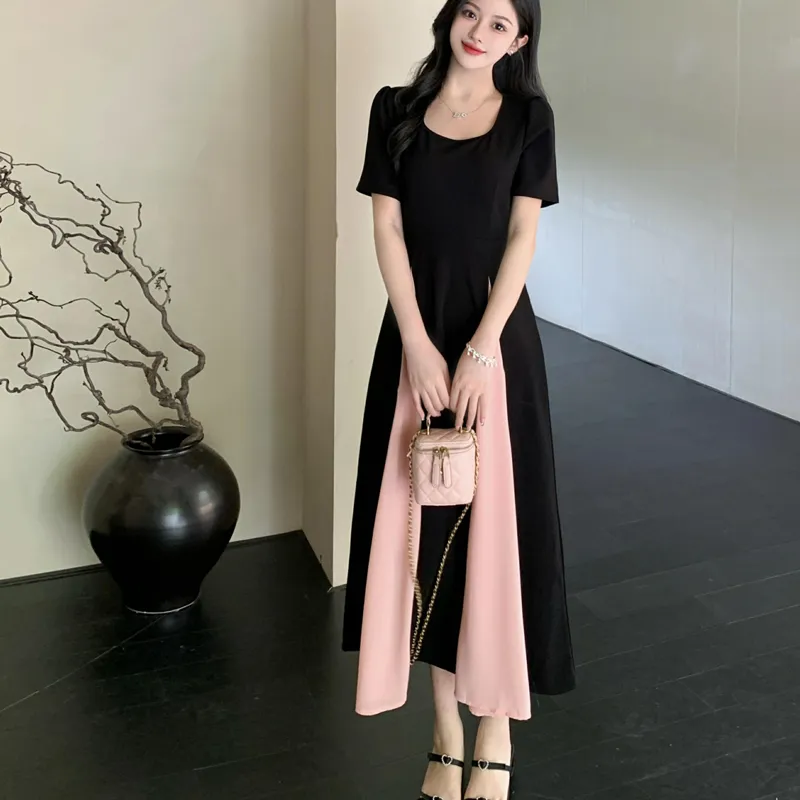 PAZZO Gauze Stylish Short Sleeved Dress Women's-10