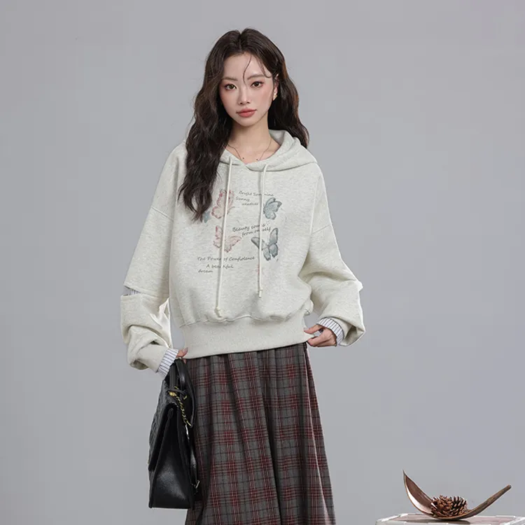 PAZZO Sweet Style Soft And Gentle Loose Fit Hoodie Women's-5