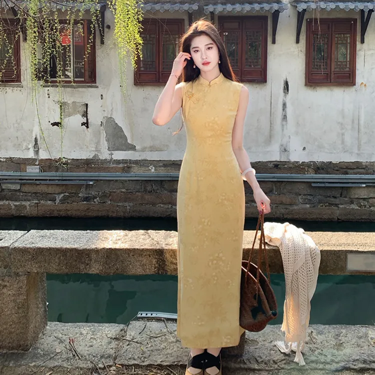 PAZZO Sleeveless Dresses Women's Light Yellow-2