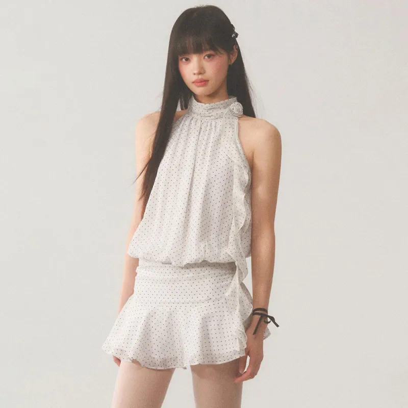 PAZZO Sleeveless Dresses Women's White-6
