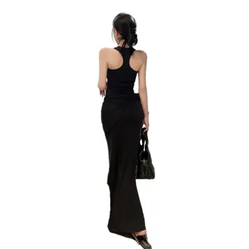 PAZZO U Neck Sleeveless Tank Top Dress Women's
