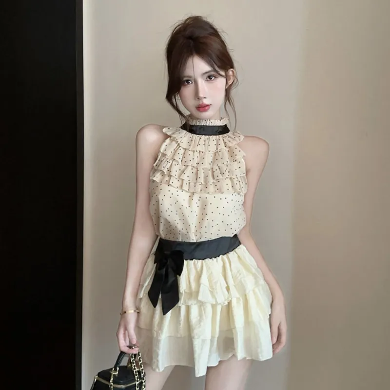 PAZZO Skirt Set Women's Apricot-6