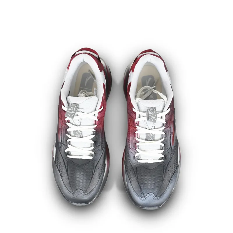 Anta AT957 Cushioning Anti-Slip And Wear-Resistant Low-Top Casual Running Shoes Men's Black Red-3
