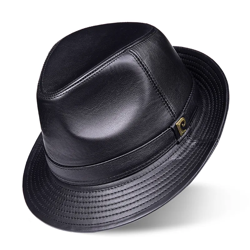 PIERRE CARDIN Cow Leather Top Hats Men's-2