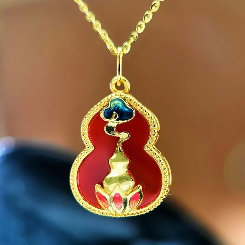 KOYOOME Natural Chalcedony Necklaces Unisex-2