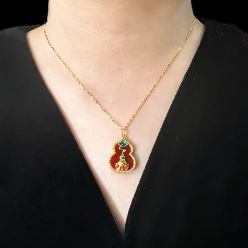 KOYOOME Natural Chalcedony Necklaces Unisex-3