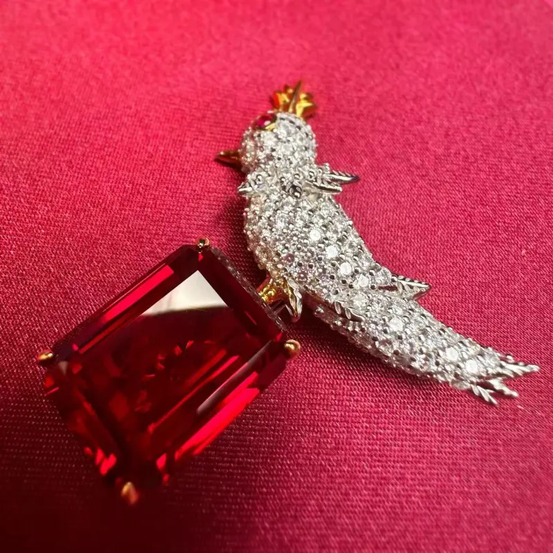 KOYOOME S925 Silver plated Gold Brooches Unisex-2