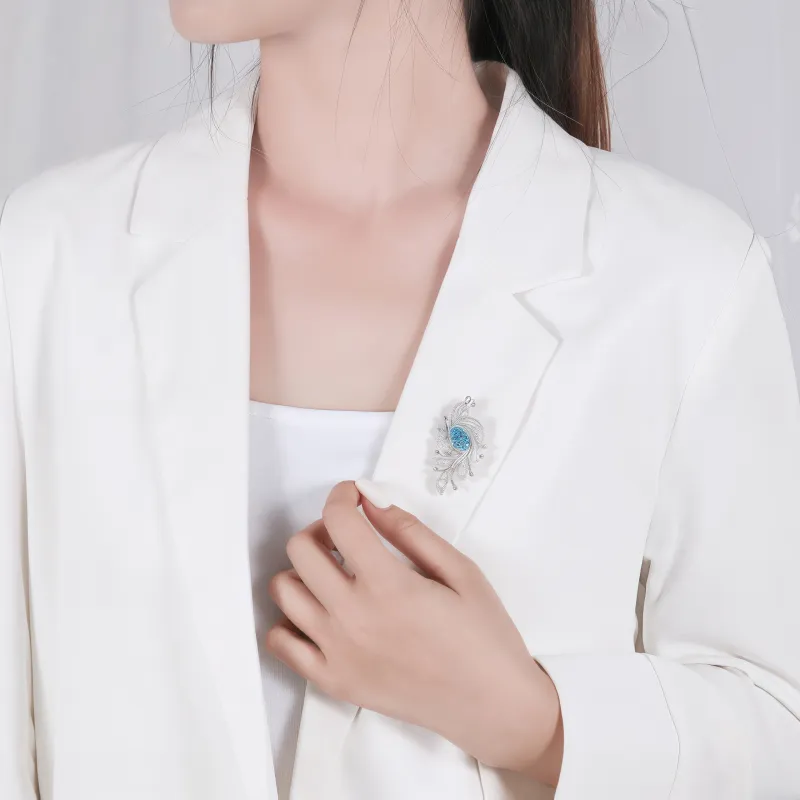 KOYOOME S925 Silver Brooches Women's-2