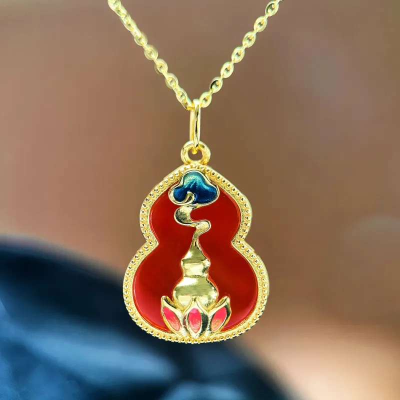 KOYOOME Natural Chalcedony Necklaces Unisex-1