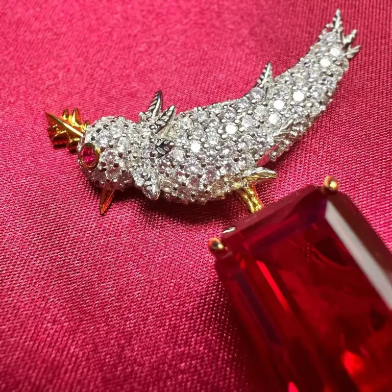 KOYOOME S925 Silver plated Gold Brooches Unisex-4