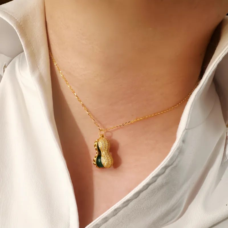 KOYOOME Natural Chalcedony Necklaces Unisex-4