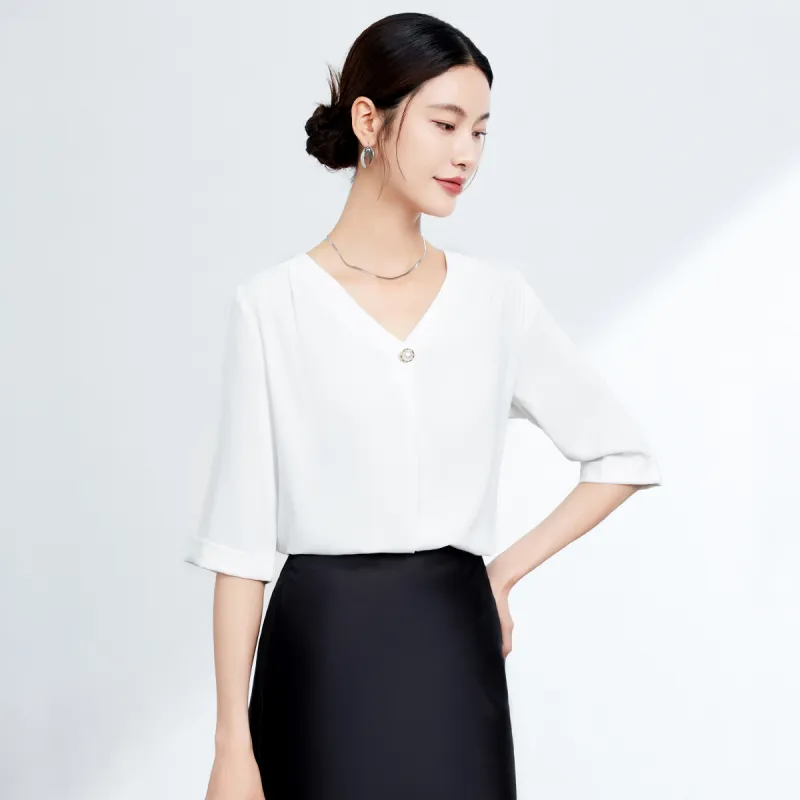 FORTEI Chiffon Shirts Women's-4