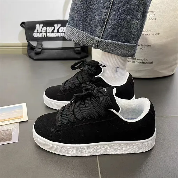 WJA Skateboard Shoes Unisex Low Top Black-4