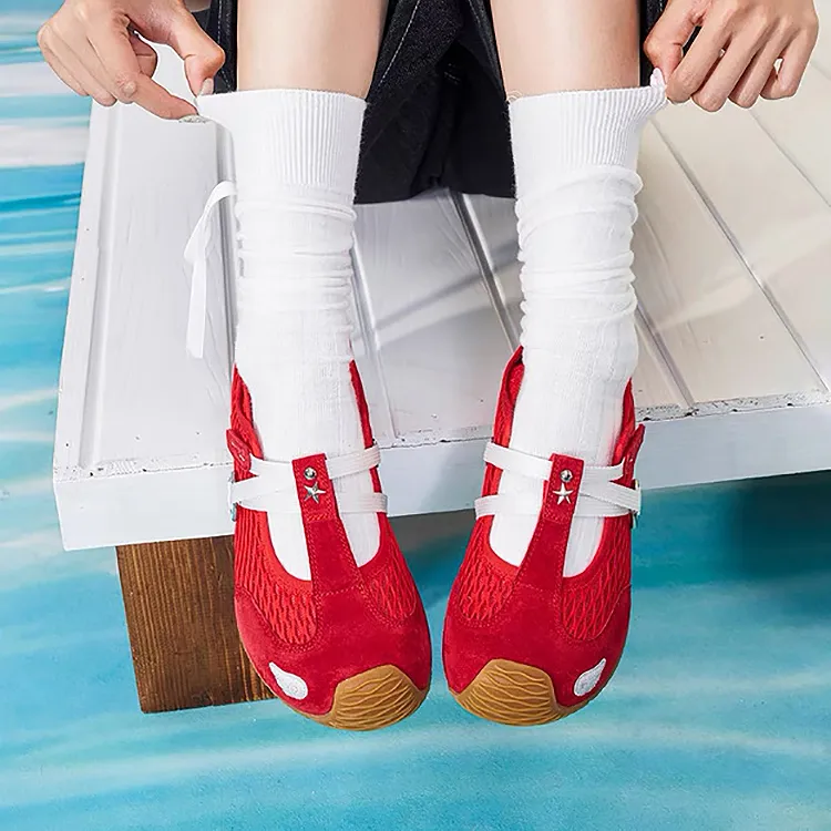WJA Wear resistant, Lightweight, Breathable, And Non slip. Low Top Casual Shoes Women's-16