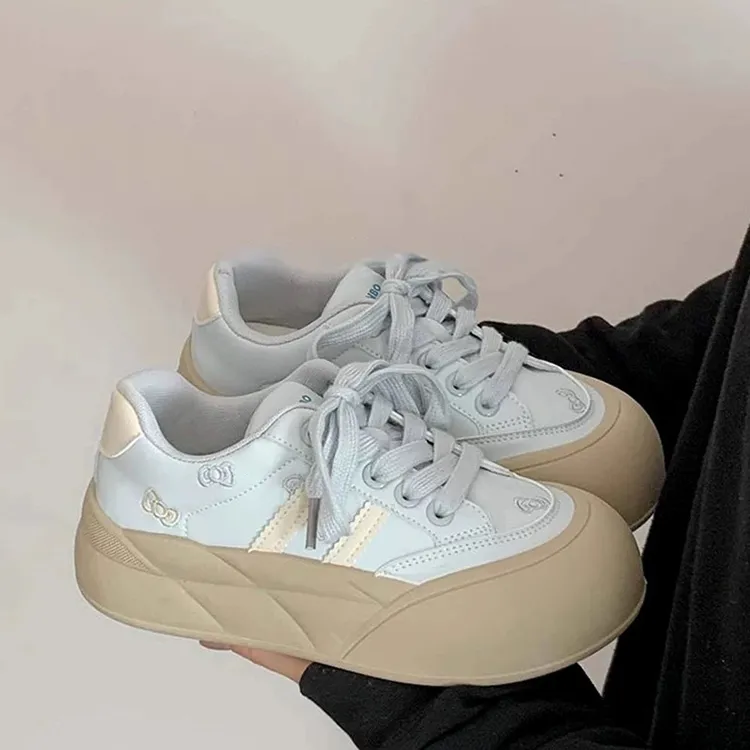 WJA Slip Resistant Cushioning Abrasion Resistant Lightweight Breathable Low Top Skateboard Shoes Women's-12