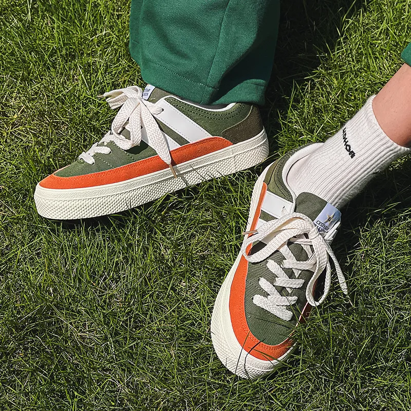 WJA Low Top Skateboard Shoes Unisex Green-2