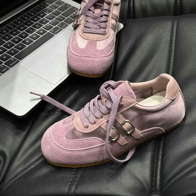WJA Skateboard Shoes Women's Low Top Yellow/Purple/Apricot-8