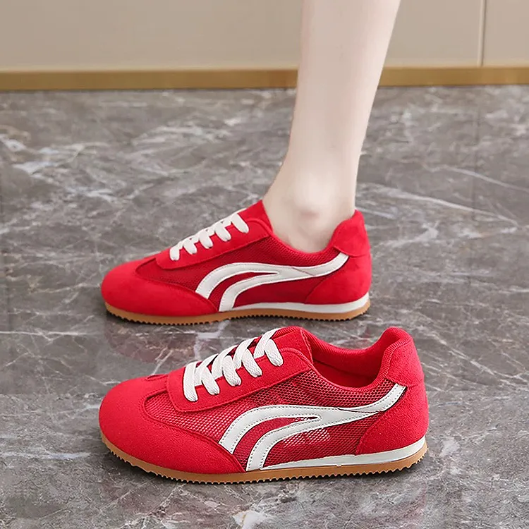 WJA Cushioning Abrasion Resistant Lightweight Slip Resistant Low Top Skateboard Shoes Women's-4