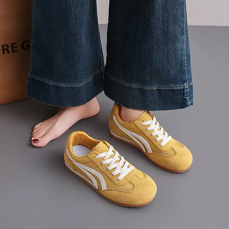 WJA Cushioning Abrasion Resistant Lightweight Slip Resistant Low Top Skateboard Shoes Women's-17