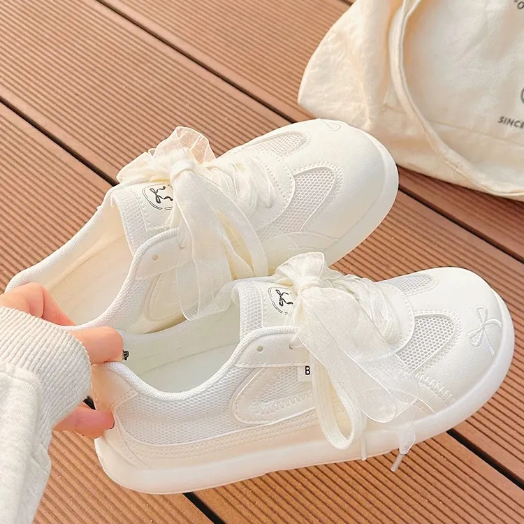 WJA Cushioning Abrasion Resistant Lightweight Slip Resistant Low Top Casual Shoes Women's Sweet Cool Beige-2