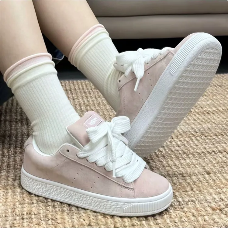 WJA Skateboard Shoes Women's Low Top Pink-2