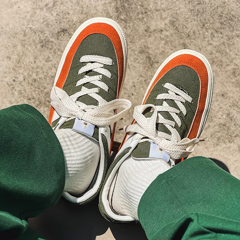 WJA Low Top Skateboard Shoes Unisex Green-4