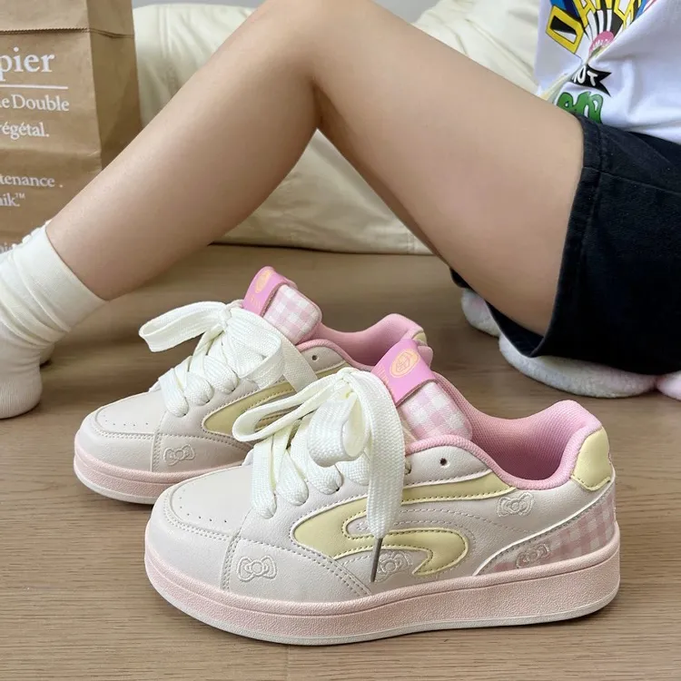 WJA Slip Resistant Cushioning Impact Resistant Abrasion Resistant Lightweight Low Top Skateboard Shoes Women's-2