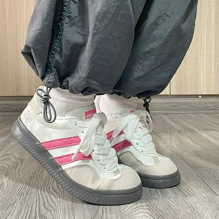 WJA Skateboard Shoes Women's Low Top Pink-2