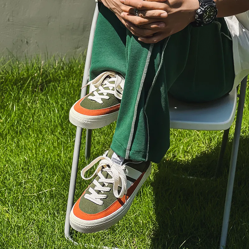 WJA Low Top Skateboard Shoes Unisex Green-6