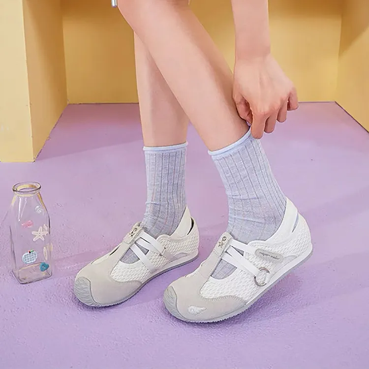 WJA Wear resistant, Lightweight, Breathable, And Non slip. Low Top Casual Shoes Women's-4