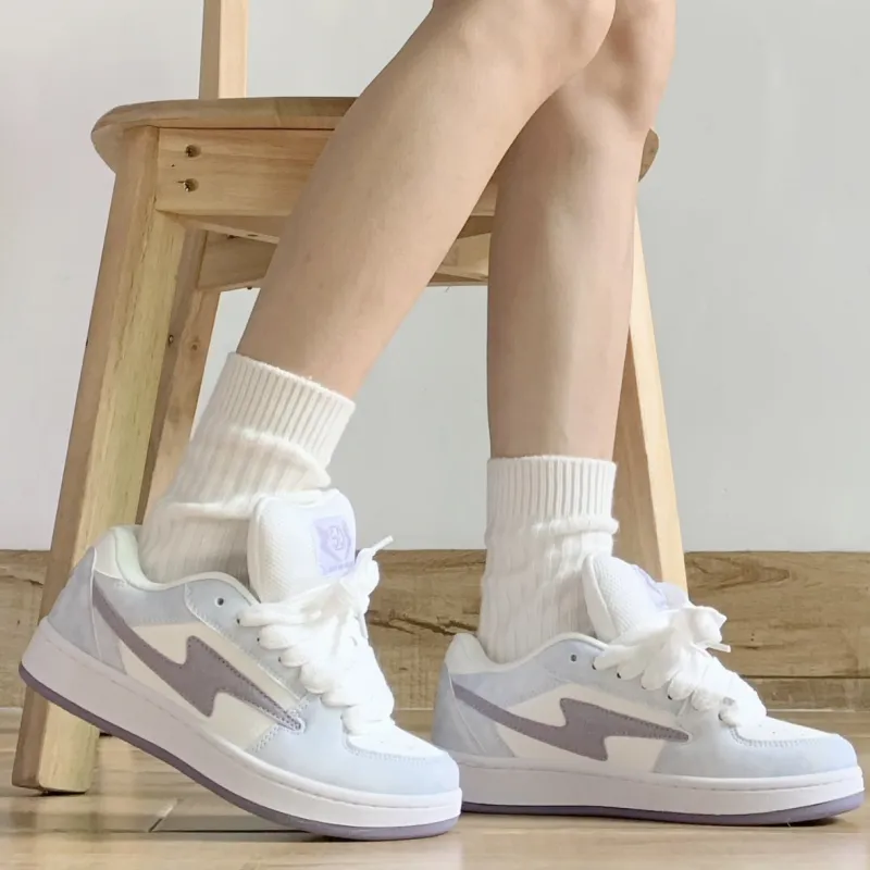 WJA Low Top Skateboard Shoes Women's Lavender-1