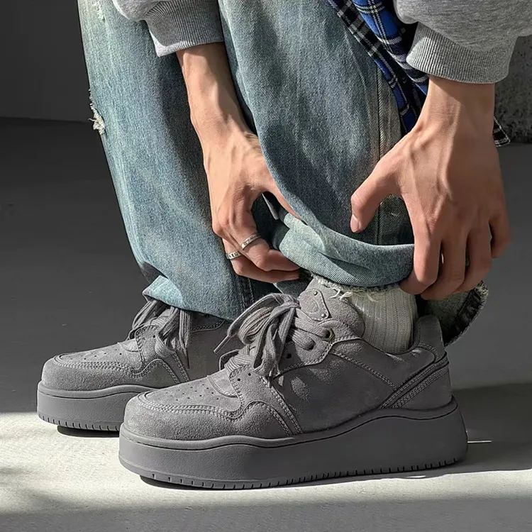 WJA Skateboard Shoes Women's Low Top Gray-2